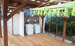 雨の日に干せる屋根付きの干し場があったら…